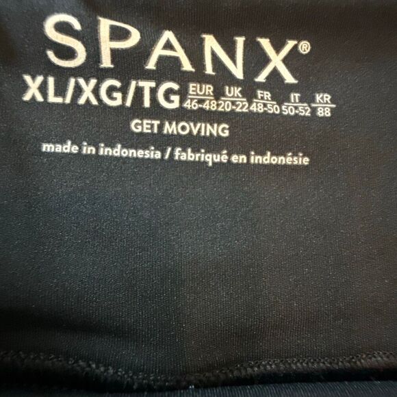 Spanx Get Moving Contour Rib Front Slit Performance Athletic Skort Black XL - Picture 4 of 6